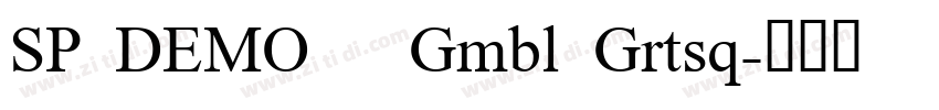 SP DEMO   Gmbl Grtsq字体转换